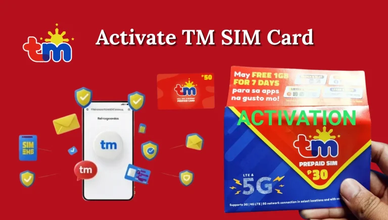 How To Activate TM SIM Card
