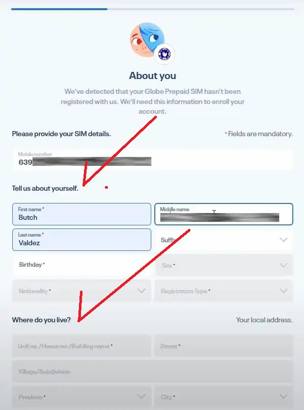 registration type