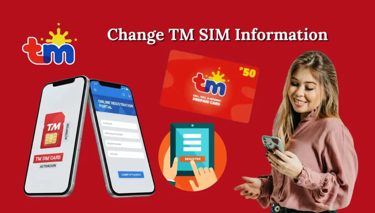 Change TM SIM Registration Information