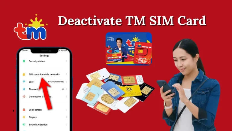 Deactivate TM SIM Card
