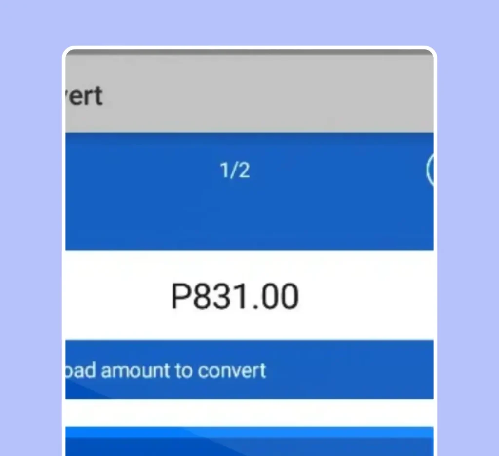 Choose the amount