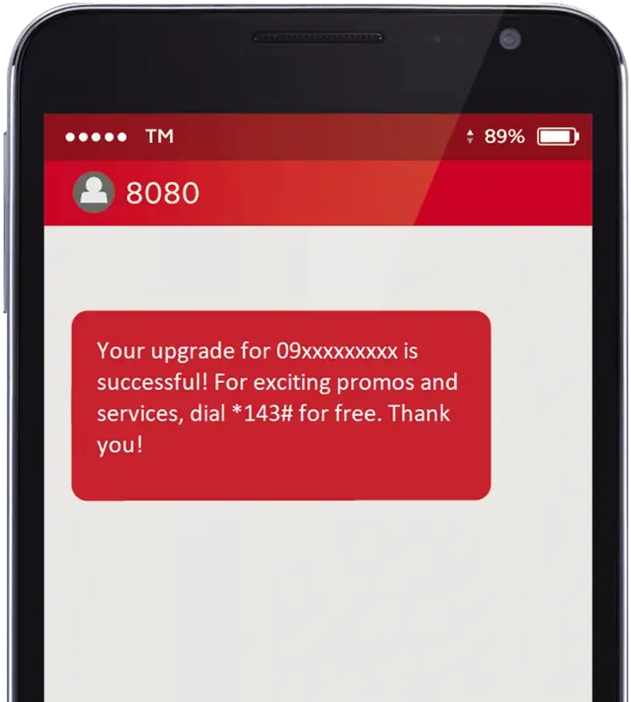 confirmation SMS